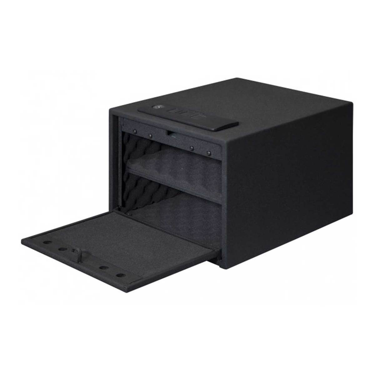 Stack-On Large Quick Access Biometric Pistol Vault - Black - Black Stack-On Large Quick Access Biometric Pistol Vault - Black - Black