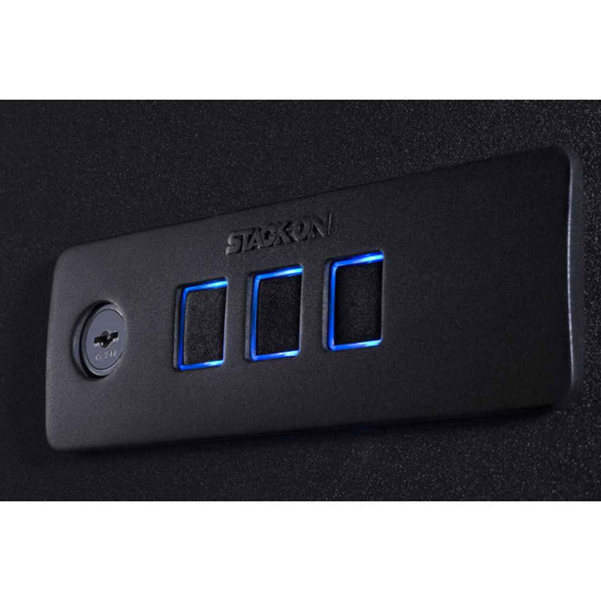 Stack-On Medium Quick Access Safe With Alarm E-Lock - Black - Black Stack-On Medium Quick Access Safe With Alarm E-Lock - Black - Black