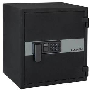 Stack-On Personal Fireproof and Waterproof Large Safe - Matte Black