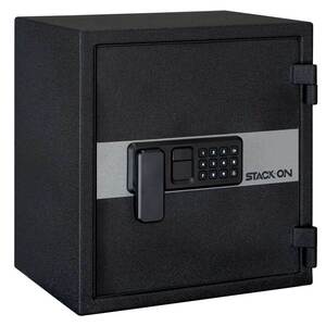 Stack-On Personal Fireproof and Waterproof Medium Safe - Matte Black