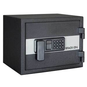 Stack-On Personal Fireproof and Waterproof Small Safe - Matte Black