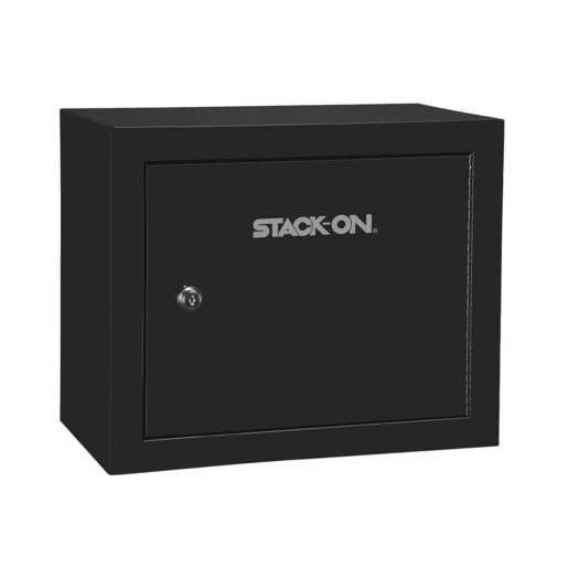 Stack-On Pistol and Ammo Steel Cabinet – Black – Black