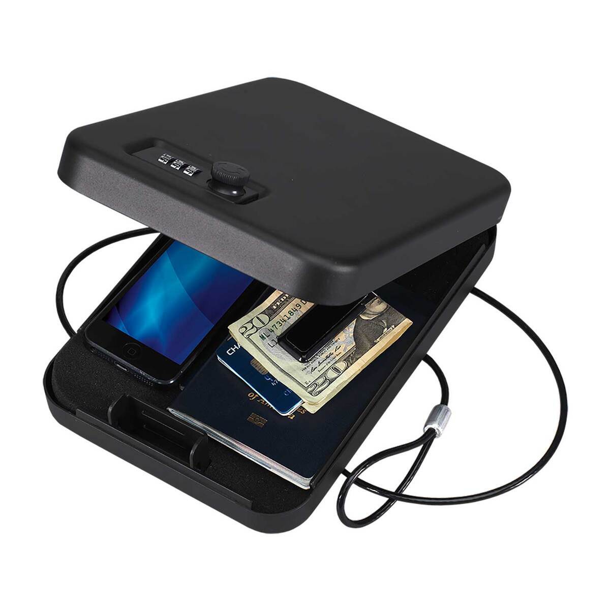 Stack-On Small Portable Security Case Safe - Matte Black | Sportsman's ...