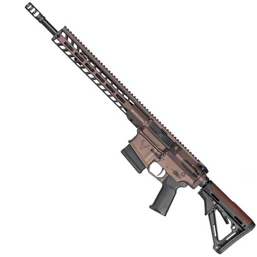Stag Arms 10 Pursuit Cross 308 Winchester 16in Midnight Bronze Cerakote Left Hand Semi Automatic Modern Sporting Rifle - 10+1 Rounds - Brown - Stag Arms
