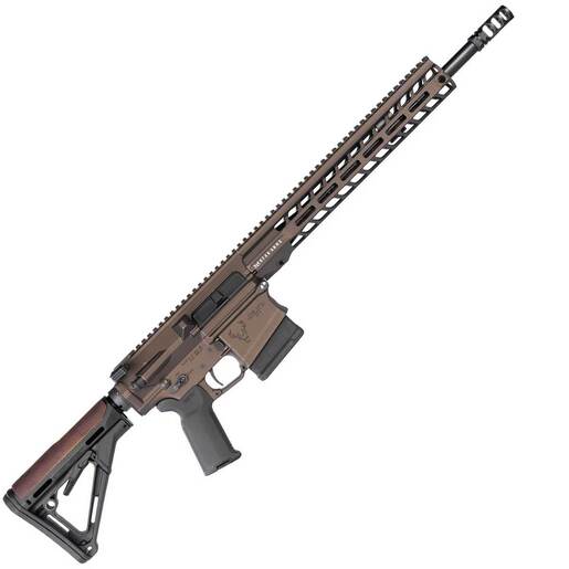 Stag Arms 10 Pursuit Cross 308 Winchester 16in Midnight Bronze Cerakote Semi Automatic Modern Sporting Rifle - 10+1 Rounds - Brown - Stag Arms