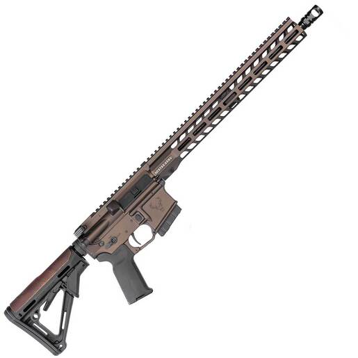 Stag Arms 15 Pursuit Cross 6.5 Grendel 18in Midnight Bronze Cerakote Semi Automatic Modern Sporting Rifle - 5+1 Rounds - Brown - Stag Arms