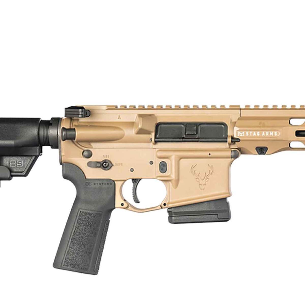 Stag Arms 15 Tactical 5.56mm NATO 16in Flat Dark Earth Semi Automatic Modern Sporting Rifle - 10+1 Rounds - CA Compliant - Tan Stag Arms 15 Tactical 5.56mm NATO 16in Flat Dark Earth Semi Automatic Modern Sporting Rifle - 10+1 Rounds - CA Compliant - Tan