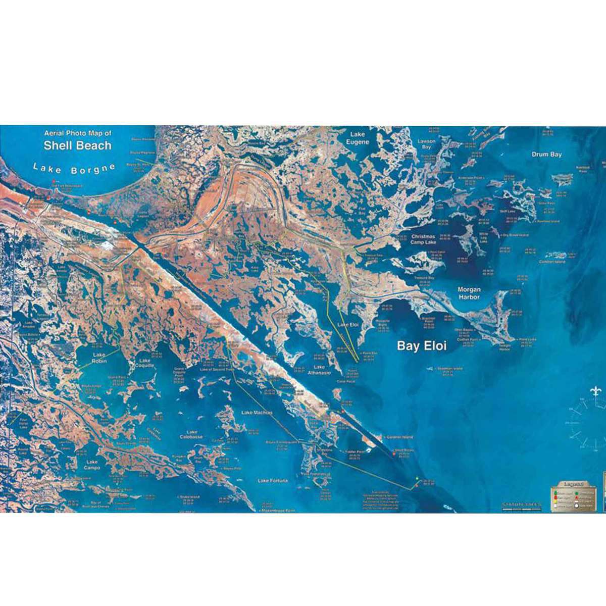 Standard Mapping Shell Beach / Hopedale Map | Sportsman's Warehouse