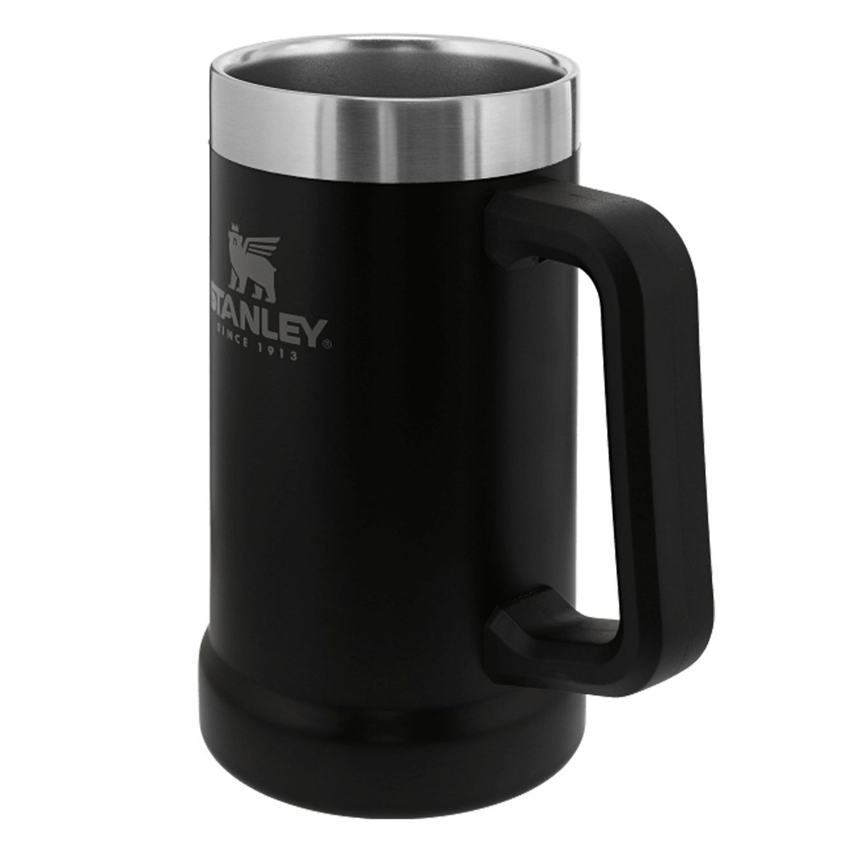 Stanley Adventure Big Grip Beer Stein 24oz Wide Mouth Mug - Matte Black - Matte Black 6.77in x 3.94in x 5.91in Stanley Adventure Big Grip Beer Stein 24oz Wide Mouth Mug - Matte Black - Matte Black 6.77in x 3.94in x 5.91in