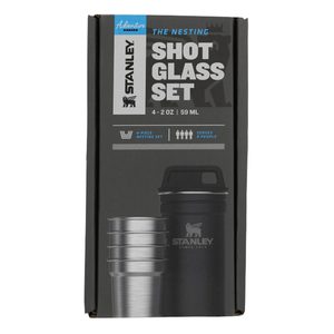Stanley Adventure Nesting Shot Glass Set - Stainless Steel / Black Stanley Adventure Nesting Shot Glass Set - Stainless Steel / Black