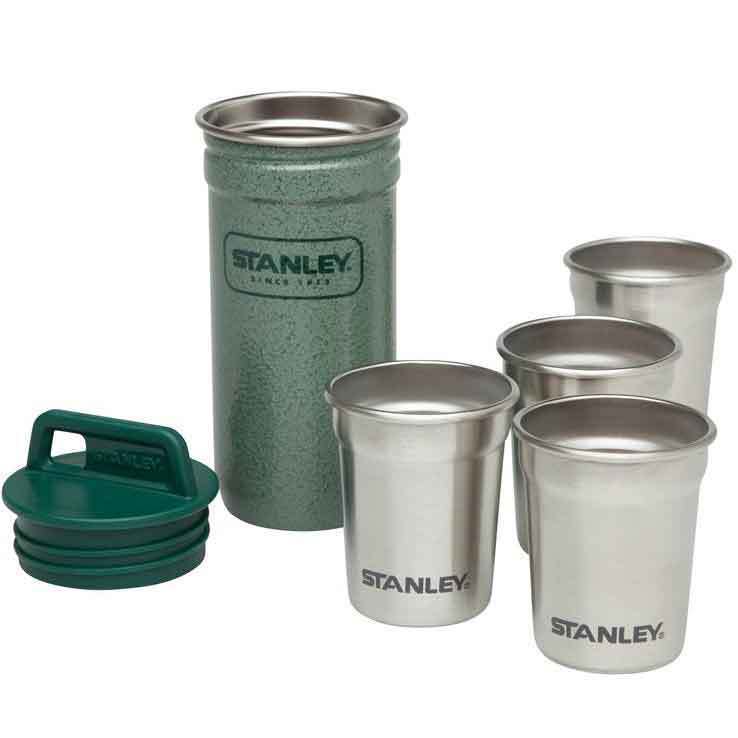 Stanley Adventure Nesting Steel Shot Glass Set - Hammertone Green - Hammertone Green Stanley Adventure Nesting Steel Shot Glass Set - Hammertone Green - Hammertone Green