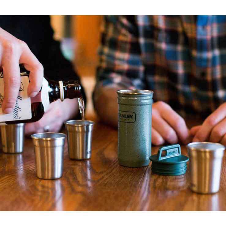Stanley Adventure Nesting Steel Shot Glass Set - Hammertone Green - Hammertone Green Stanley Adventure Nesting Steel Shot Glass Set - Hammertone Green - Hammertone Green
