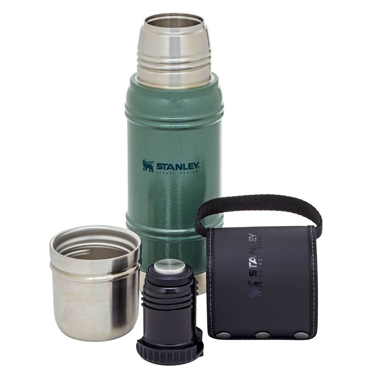 Stanley Legacy Quadvac Thermal Bottle 20oz - Hammertone Green - Green 20oz Stanley Legacy Quadvac Thermal Bottle 20oz - Hammertone Green - Green 20oz