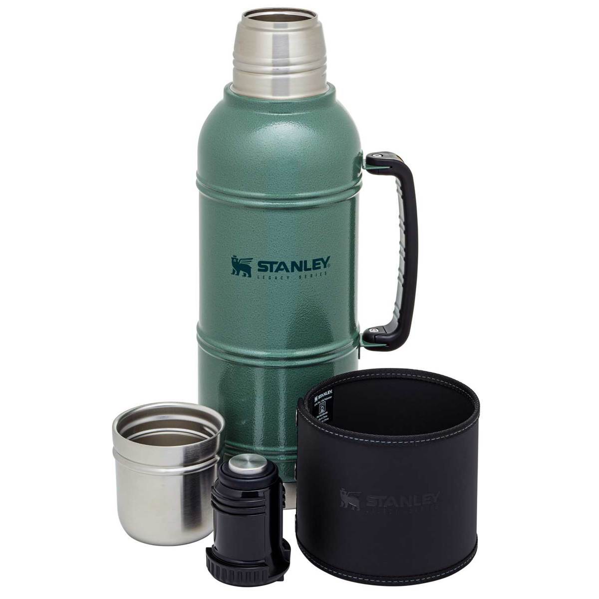 Stanley Legacy Quadvac Thermal Bottle 2qt - Hammertone Green - Green Stanley Legacy Quadvac Thermal Bottle 2qt - Hammertone Green - Green