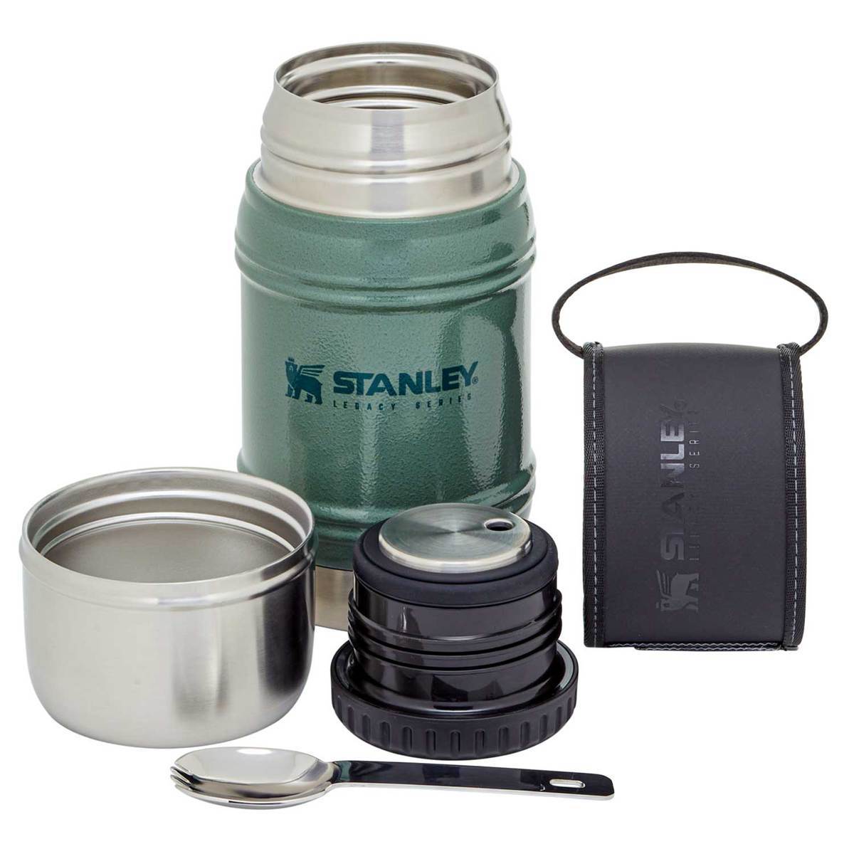Stanley Quadvac Food Jar 17oz - Hammertone Green - Green 17oz Stanley Quadvac Food Jar 17oz - Hammertone Green - Green 17oz