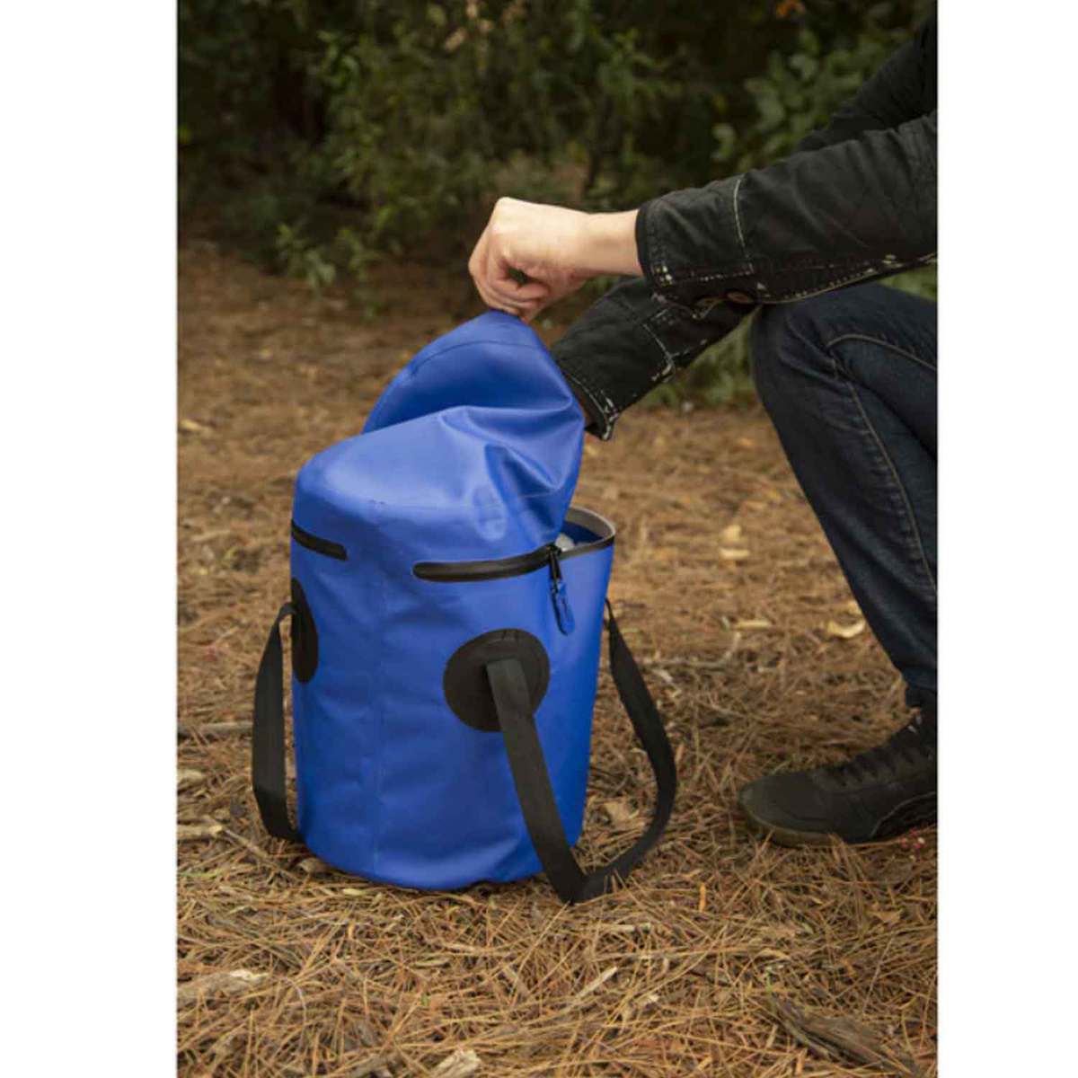 Stansport 12 Liter Outdoor Trail Bucket - Blue 9.5in L x 9.5in W x 12.5in H Stansport 12 Liter Outdoor Trail Bucket - Blue 9.5in L x 9.5in W x 12.5in H