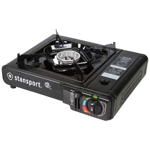 Stansport Portable Outdoor 1 Burner Butane Stove - Black