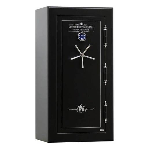 Steelwater MAX Series 30 Long Gun Safe – Semi Gloss Black – Black