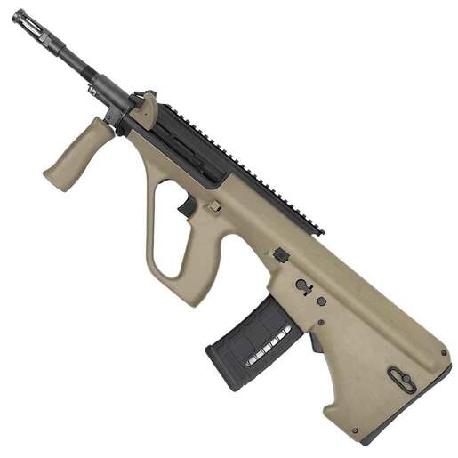 Steyr Arms Aug A3 M1 AR Style Mag 5.56mm NATO 16in Black/Mud Brown Semi Automatic Modern Sporting Rifle - 30+1 Rounds - Brown - Steyr Arms