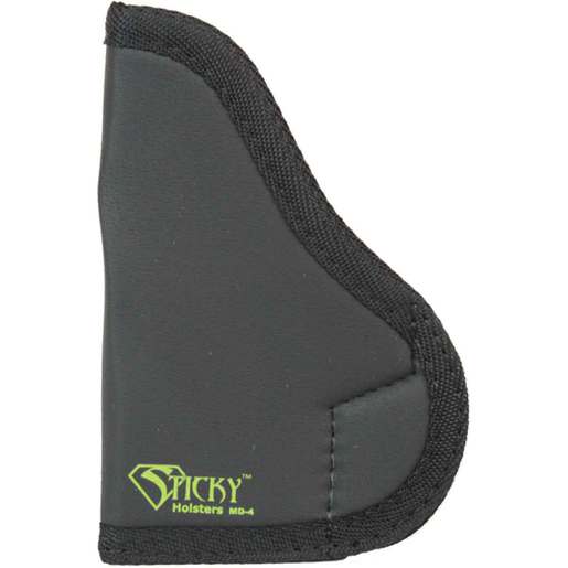 Sticky Holsters MD-4 Super Non-Slip Synthetic Rubber Medium Inside the Waistband Ambidextrous Holster - Black - Black MD-4