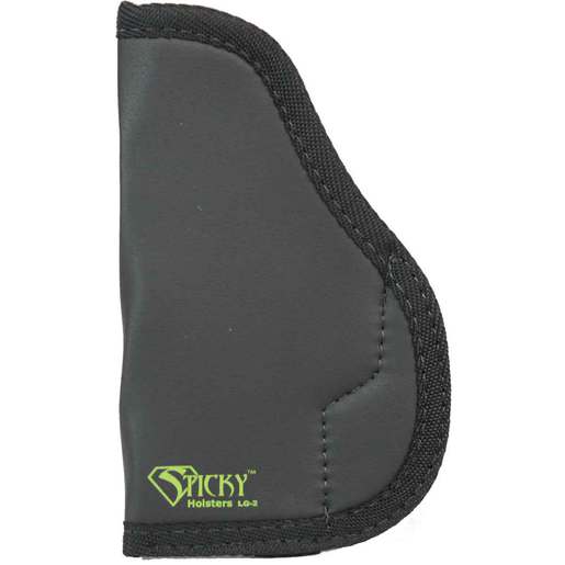 Sticky LG-2 Super Non-Slip Synthetic Rubber Large Inside the Waistband Ambidextrous Holster - Black - Black LG-2
