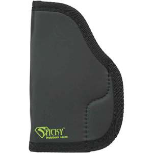 Sticky LG-6 Short Super Non-Slip Synthetic Rubber Large Inside the Waistband Ambidextrous Holster - Black