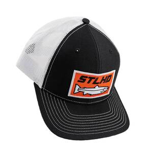 STLHD Men's Standard Trucker Hat - White/Black - One Size Fist