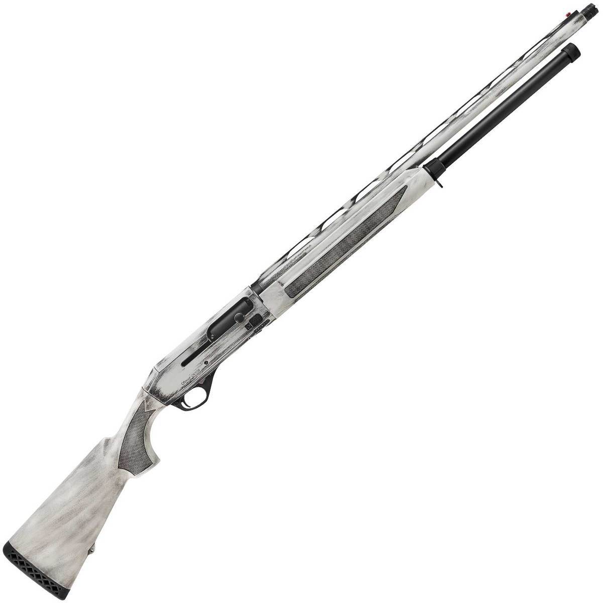 Stoeger M3500 Snow Goose Distressed White Cerakote 12 Gauge 3-1/2in Semi Automatic Shotgun - 28in - White Stoeger M3500 Snow Goose Distressed White Cerakote 12 Gauge 3-1/2in Semi Automatic Shotgun - 28in - White
