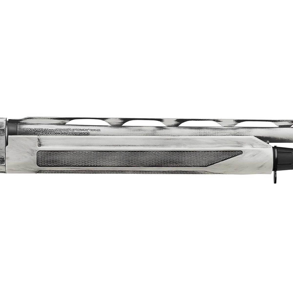 Stoeger M3500 Snow Goose Distressed White Cerakote 12 Gauge 3-1/2in Semi Automatic Shotgun - 28in - White Stoeger M3500 Snow Goose Distressed White Cerakote 12 Gauge 3-1/2in Semi Automatic Shotgun - 28in - White