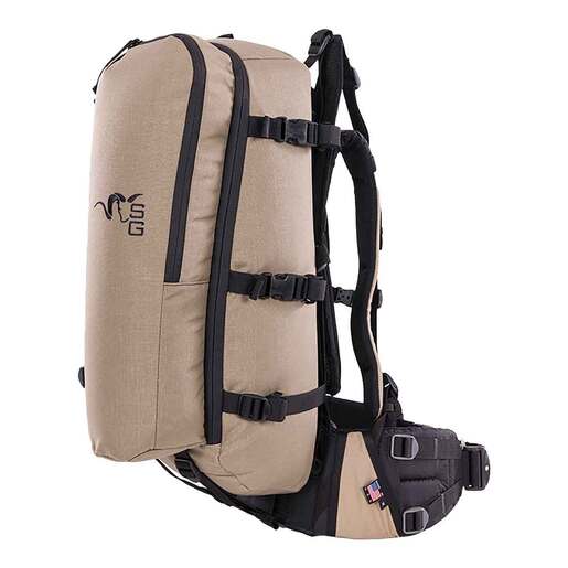 Stone Glacier Approach 2800 46 Liter Hunting Expedition Backpack with Krux Frame – Tan, Medium Belt – Tan