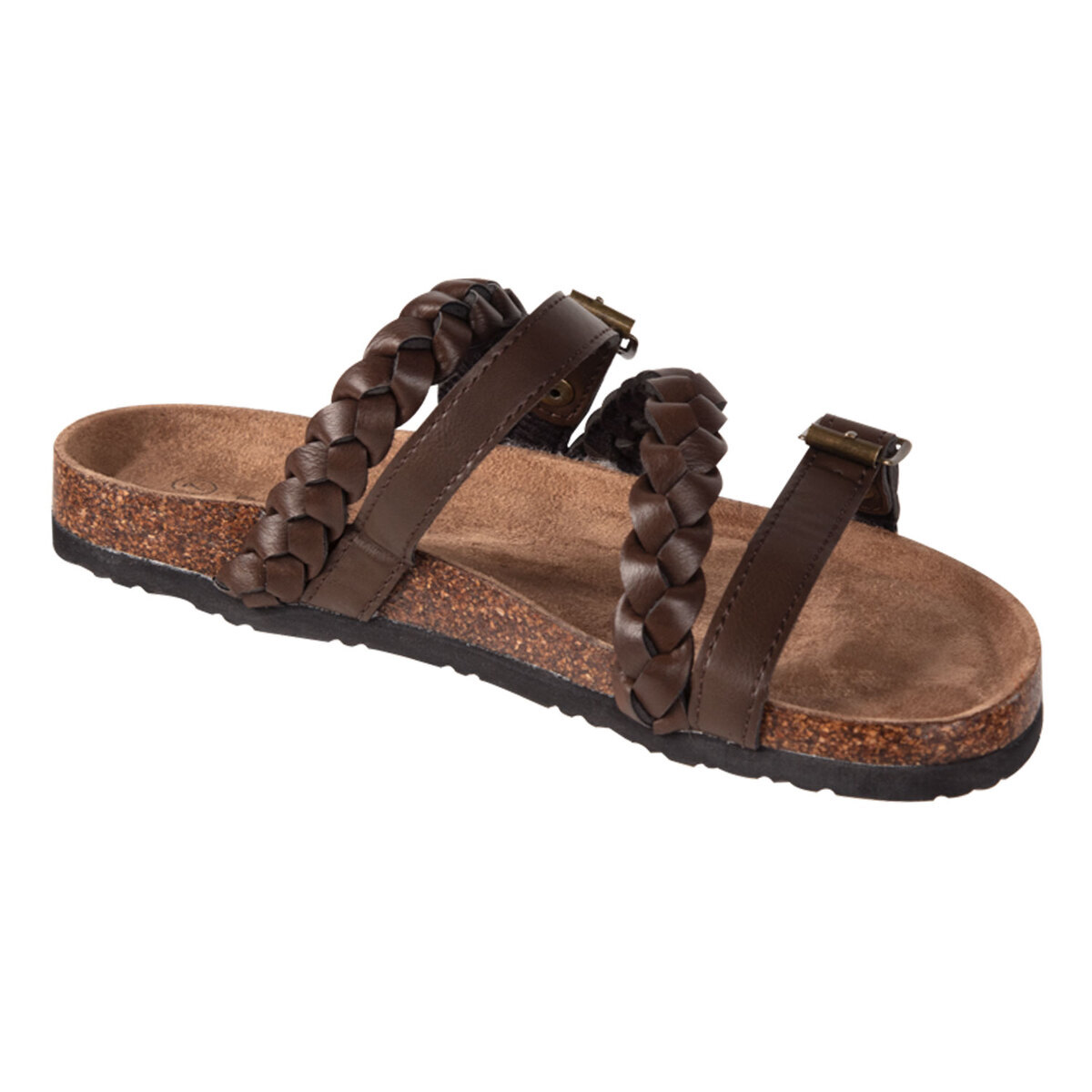 Stoney River Women's 4 Strap Braided Open Toe Sandals - Brown - Size 6 - Brown 6 Stoney River Women's 4 Strap Braided Open Toe Sandals - Brown - Size 6 - Brown 6