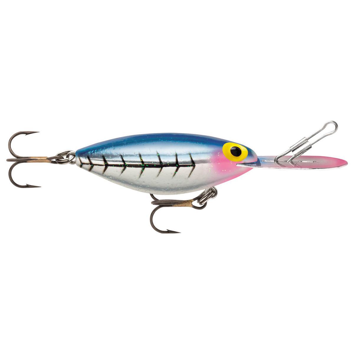 Storm Hot 'N Tot Crankbait - Pink Lip Metallic Blue Glitter, 3/8oz, 2 1/2in, 7-20ft - Pink Lip Metallic Blue Glitter Storm Hot 'N Tot Crankbait - Pink Lip Metallic Blue Glitter, 3/8oz, 2 1/2in, 7-20ft - Pink Lip Metallic Blue Glitter