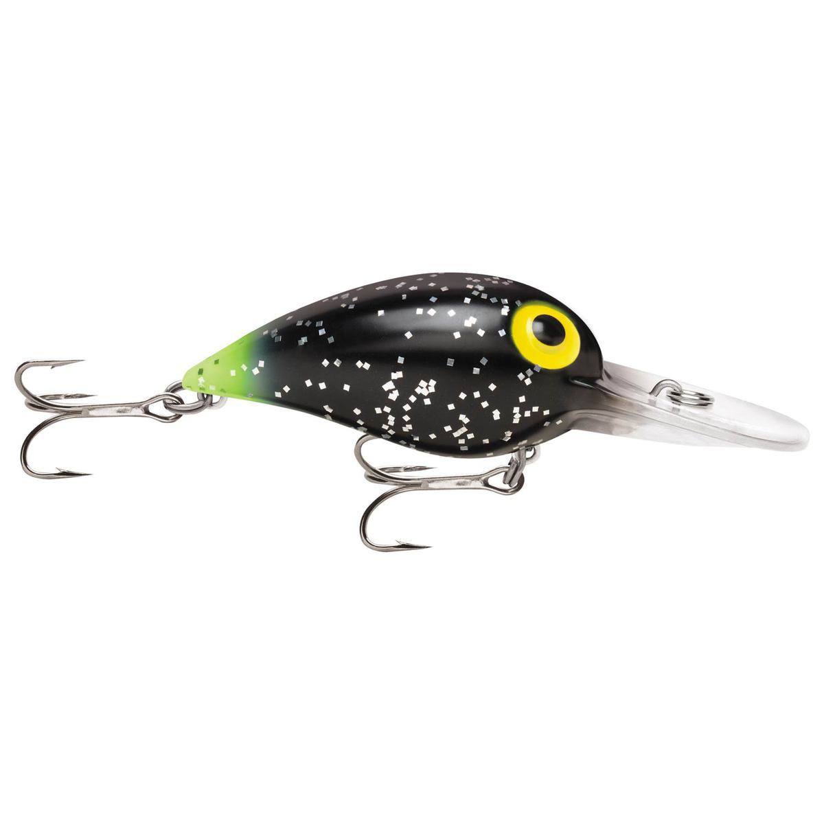 Storm Mag Wart Crankbait - Black Glitter/Chartreuse Tail, 3/4oz, 2-3/4in, 13-24ft - Black Glitter/Chartreuse Tail 2 Storm Mag Wart Crankbait - Black Glitter/Chartreuse Tail, 3/4oz, 2-3/4in, 13-24ft - Black Glitter/Chartreuse Tail 2