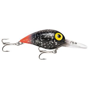 Storm Mag Wart Extra Deep Diving Crankbait - Black Glitter/Fluorescent Red Tail, 3/4oz, 2-3/4in