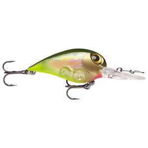 Storm Wiggle Wart Madflash Extra Deep Diving Crankbait - Olive / Chartreuse / Glow, 3/8oz, 2in