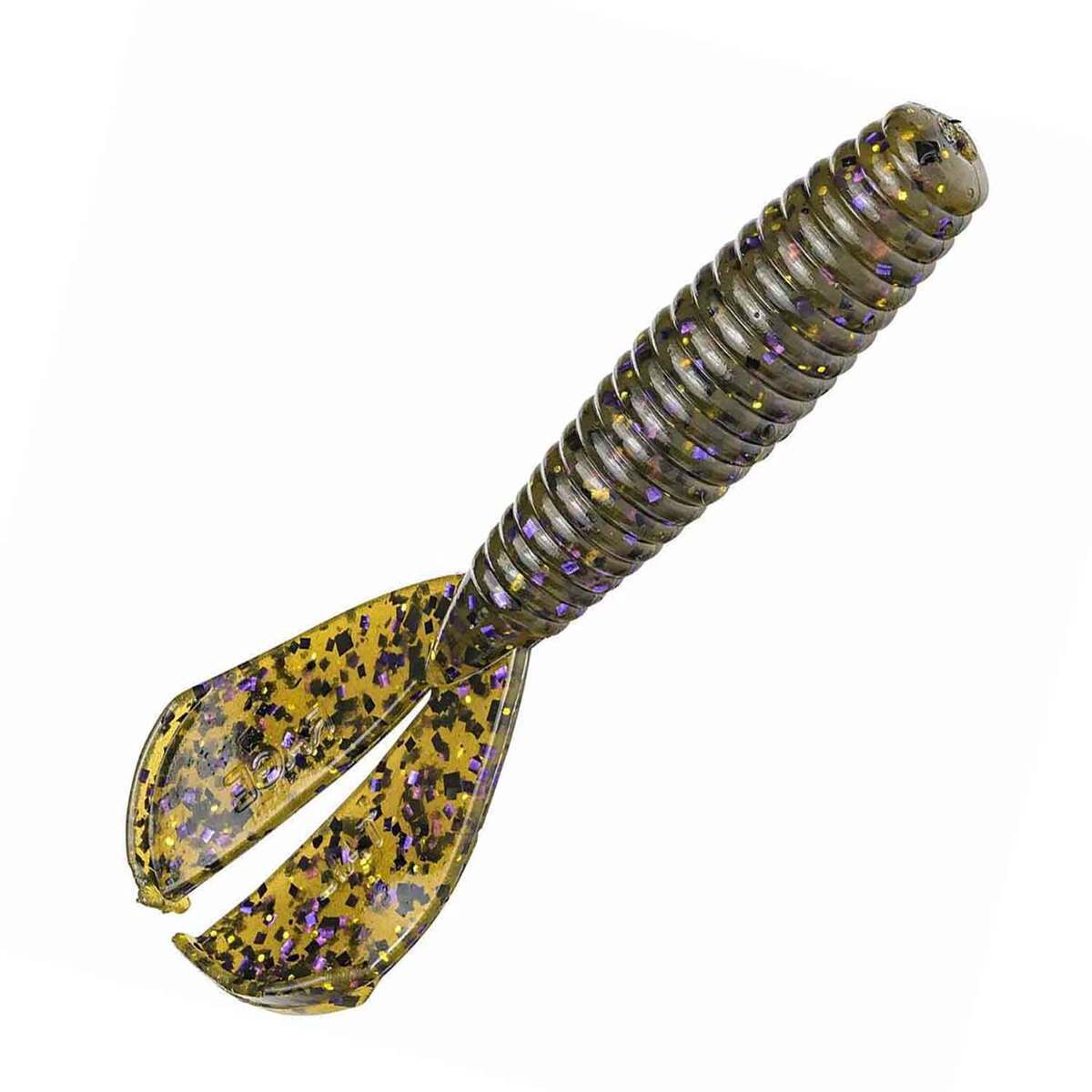 Strike King Baby Rage Menace Trailer Bait - Green Pumpkin Purple & Gold ...