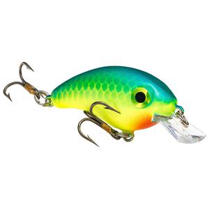 Strike King Bitsy Minnow Shallow Diving Crankbait - Blue/Chartreuse, 1/8oz, 1-1/4in, 5ft