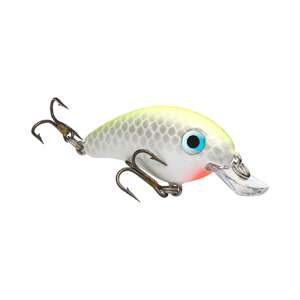 Strike King Bitsy Minnow Shallow Diving Crankbait - Chartreuse/White, 1/8oz, 1-1/4in, 5ft
