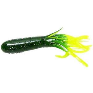Strike King Bitsy Tubes - Watermelon/Chartreuse Tail, 2-3/4in, 10pk