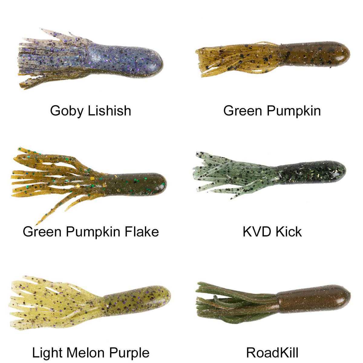 Strike King Coffee Fat Tube Bait - 9pk Strike King Coffee Fat Tube Bait - 9pk