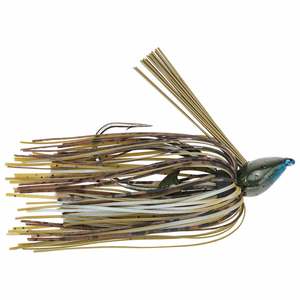 Strike King Denny Brauer Structure Flipping Skirted Jig - Blue Craw, 1/4oz