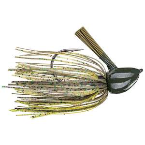 Strike King Hack Attack Fluoro Flipping Skirted Jig - Candy Craw, 3/4oz