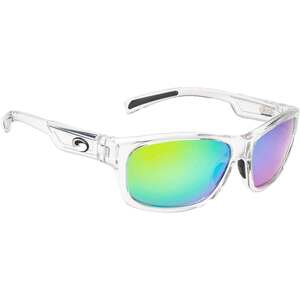 Strike King Jordan Lee Pro Series Polarized Fishing Sunglasses - Shiny Crystal Clear/Amber Lens