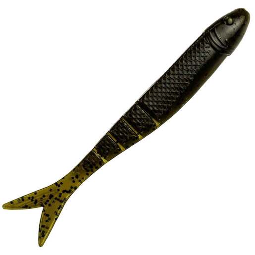 Strike King KVD Perfect Plastics Blade Minnow Soft Minnow Bait – Green Pumpkin – Soft Baits