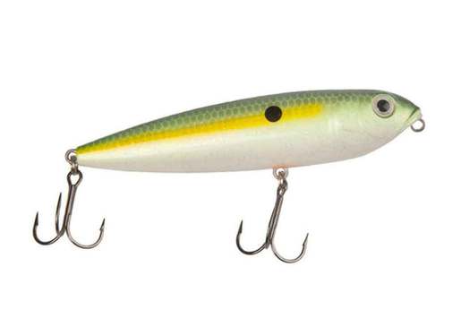 Strike King KVD Sexy Dawg Topwater Hard Bait - Chartreuse Sexy Shad, 5/8oz,  4-1/2in