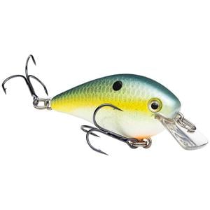 Strike King KVD Square Bill Silent 1.0 Crankbait - Chartreuse Sexy Shad, 1/4oz, 2in, 2-4ft