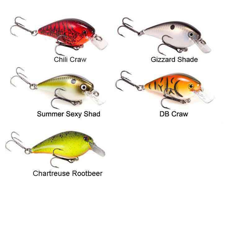 Strike King KVD Square Bill Silent 1.0 Shallow Diving Crankbait Strike King KVD Square Bill Silent 1.0 Shallow Diving Crankbait
