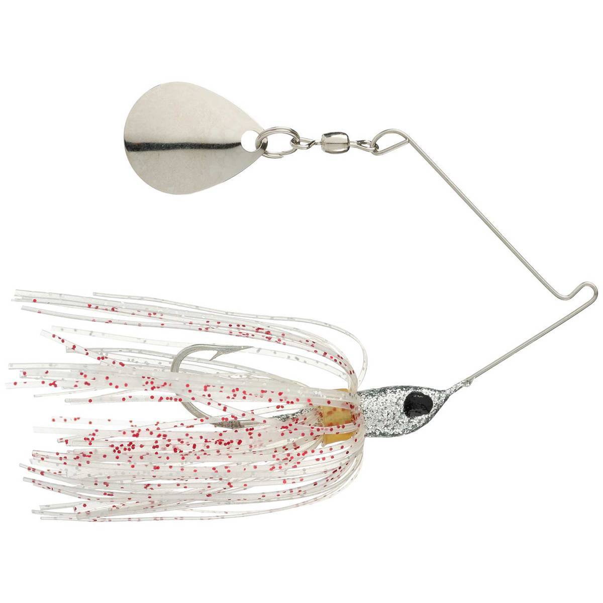 Strike King Micro King Spinnerbait - Silver Head Clear Diamond Dust Skirt, 1/16oz - Silver Head Clear Diamond Dust Skirt Strike King Micro King Spinnerbait - Silver Head Clear Diamond Dust Skirt, 1/16oz - Silver Head Clear Diamond Dust Skirt