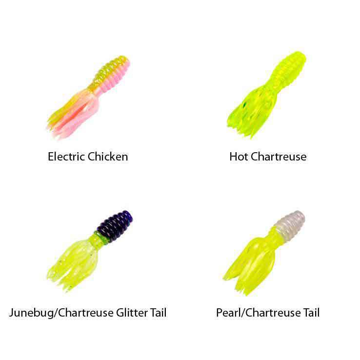 Mr. Crappie Crappie Thunder Crappie Bait - Tuxedo Black/Chartreuse Laminate, 1-3/4in, 15 Pack - Tuxedo Black/Chartreuse Laminate Mr. Crappie Crappie Thunder Crappie Bait - Tuxedo Black/Chartreuse Laminate, 1-3/4in, 15 Pack - Tuxedo Black/Chartreuse Laminate