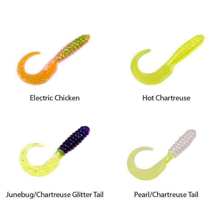 Strike King Mr. Crappie 2in Curly Tail Grub Strike King Mr. Crappie 2in Curly Tail Grub